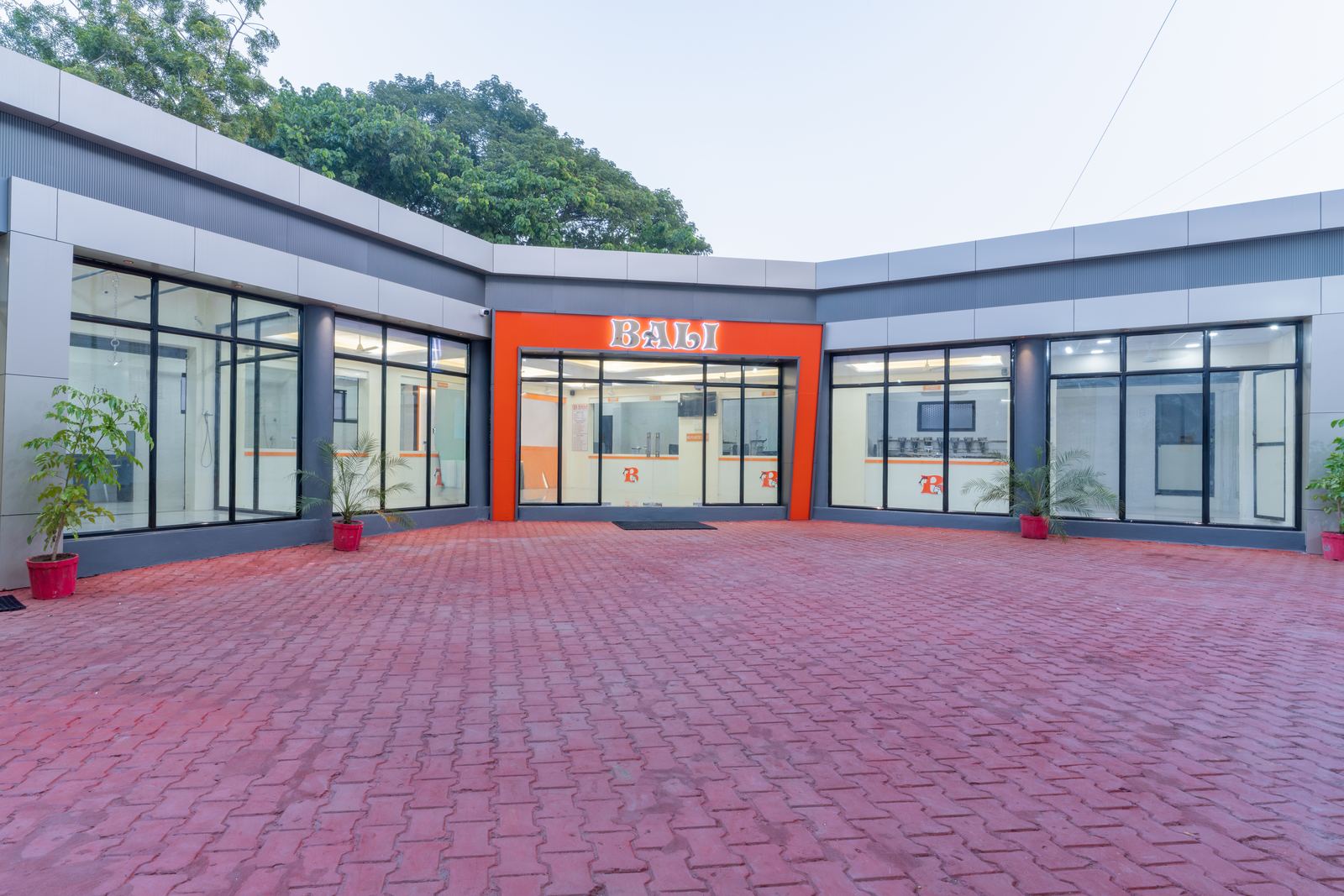 Bali Meat Junction clean glass-front shop exterior in Dhule
