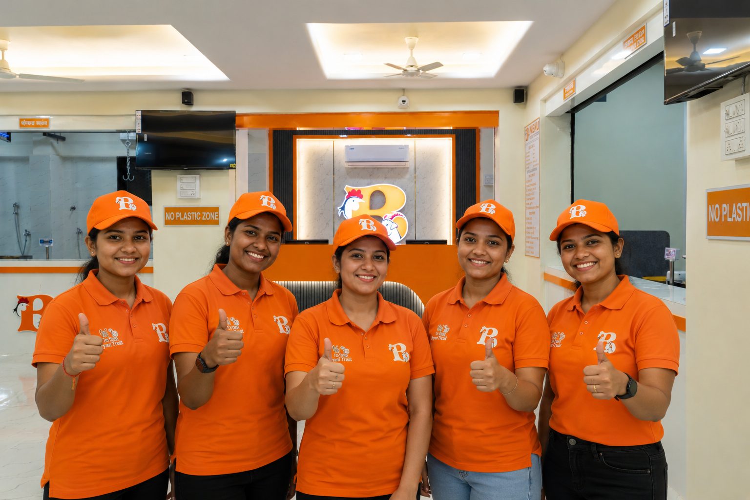 Women professionals from the Bali Meat Junction team in the clean shop environment